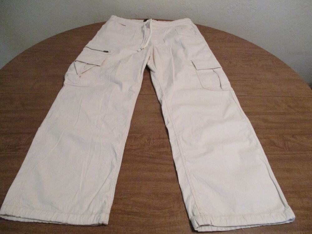 HOLLISTER WOMENS ADJUSTABLE RISE PARACHUTE BAGGY PANTS M